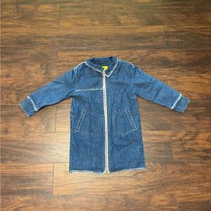 Japanese Korean Frayed Denim Zip Jacket S JStyle